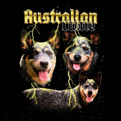 AUSTRALIAN CATTLE VINTAGE SHIRT CUSTOM - PET CUSTOM SHIRT