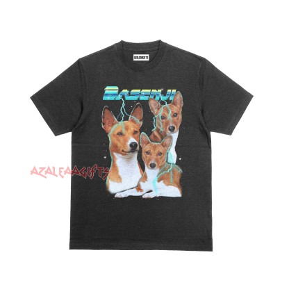 YELLOW BASENJI VINTAGE SHIRT CUSTOM - PET CUSTOM SHIRT