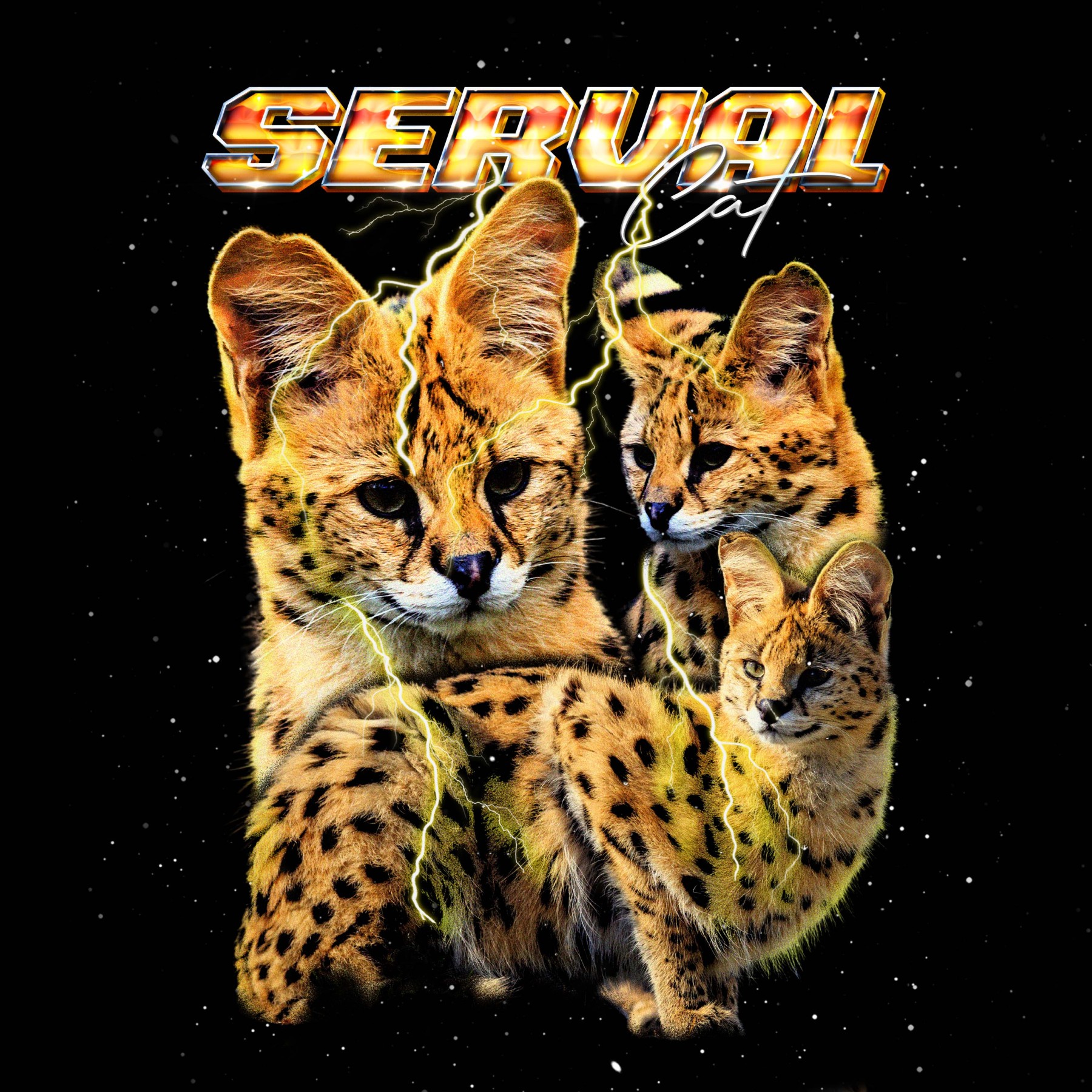SERVAL VINTAGE SHIRT CUSTOM - PET CUSTOM SHIRT