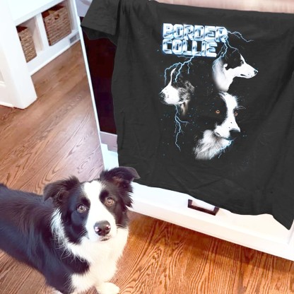 BORDER COLLIE VINTAGE SHIRT CUSTOM - PET CUSTOM SHIRT