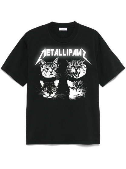 T SHIRT METALLIPAWS PARODY FUNNY