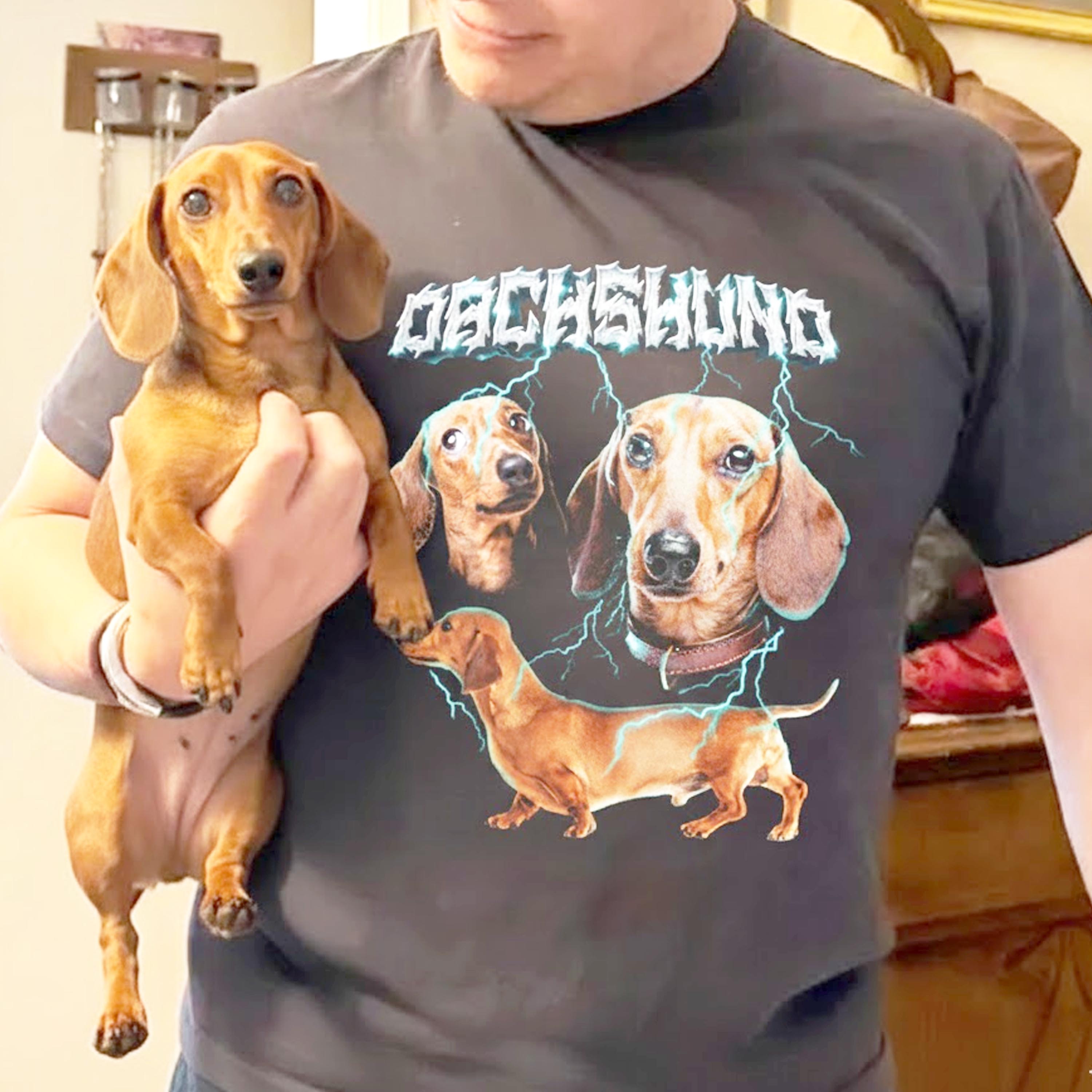 DACHSHUND VINTAGE SHIRT CUSTOM - PET CUSTOM SHIRT