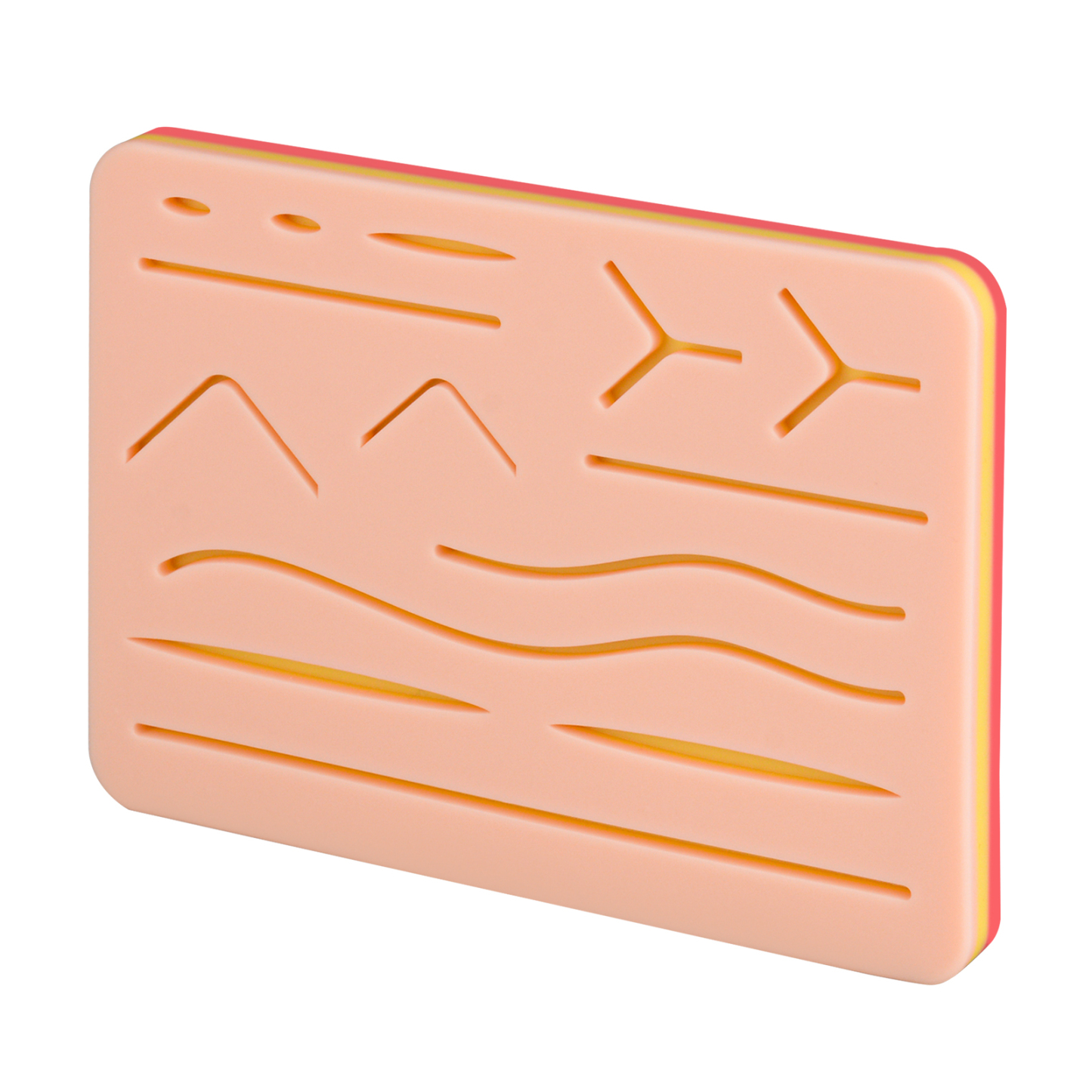 Suture Pad with Sturdy 3 Layers and 14 Pre-Cut Wounds
