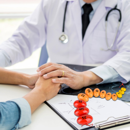 Wooden Prader Orchidometer, Prader Balls