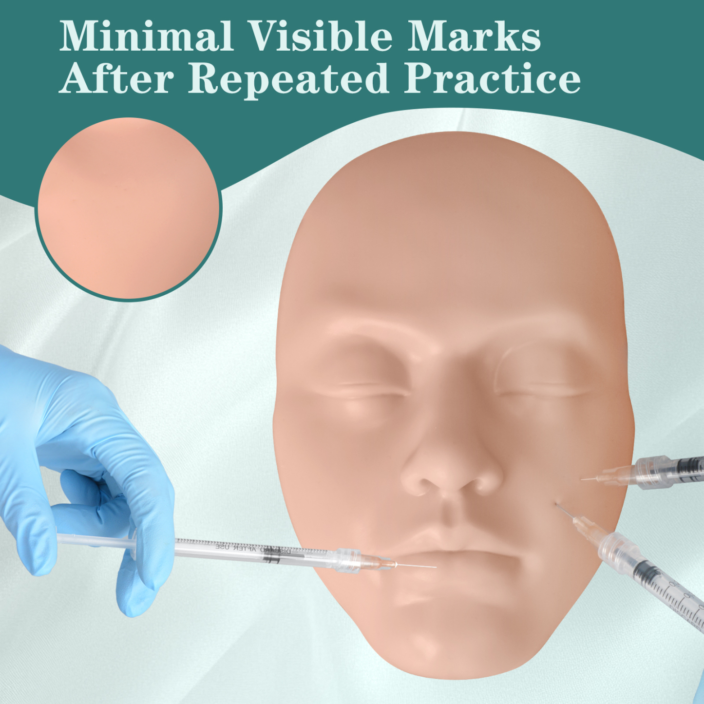 Reusable Facial Injection Silicone Model Texture