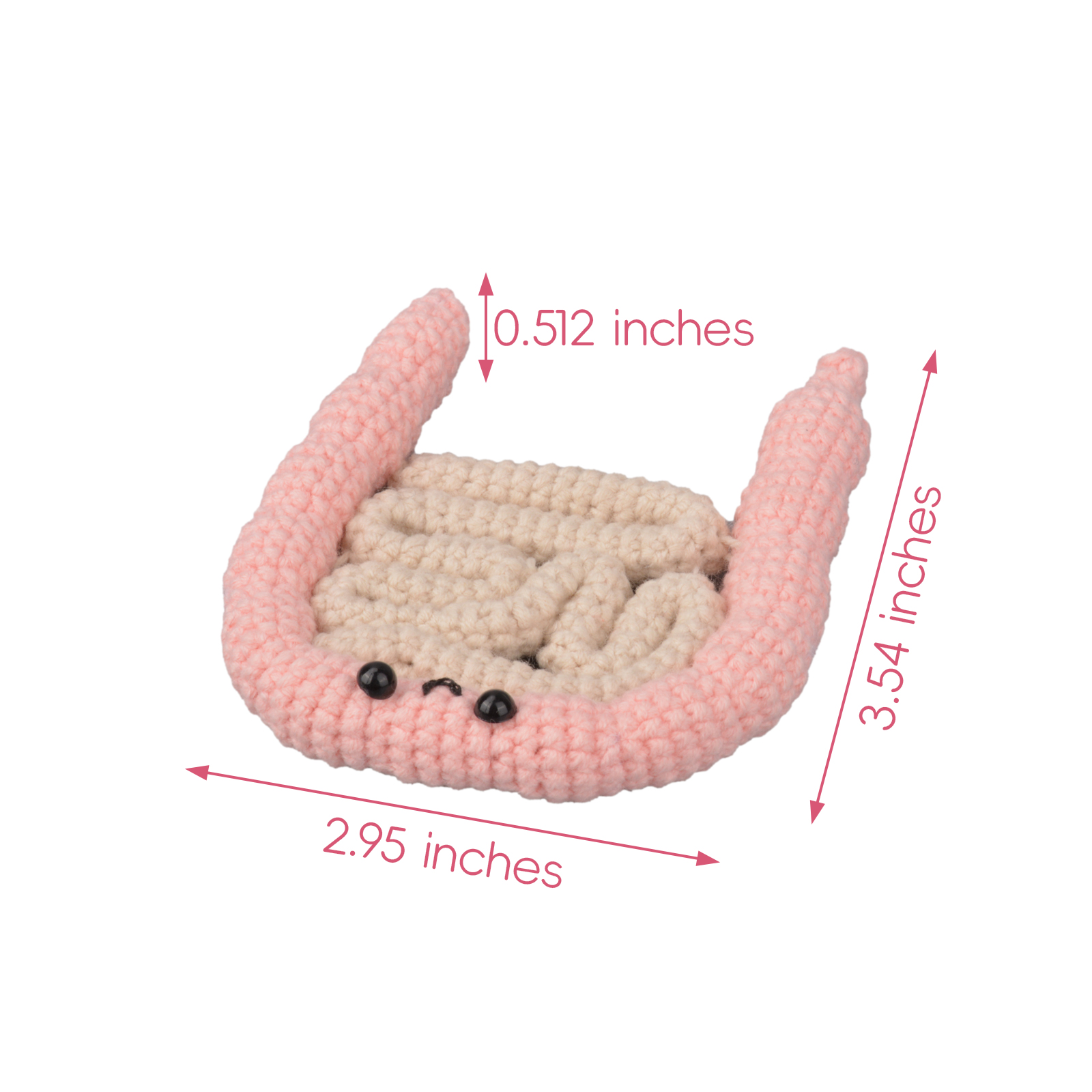 Handmade Colon Stuffed Animal Small Size