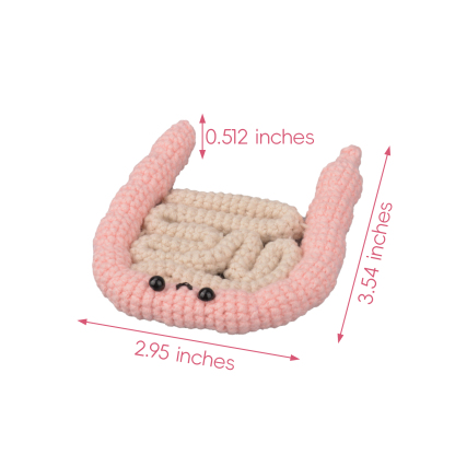 Handmade Colon Stuffed Animal Small Size