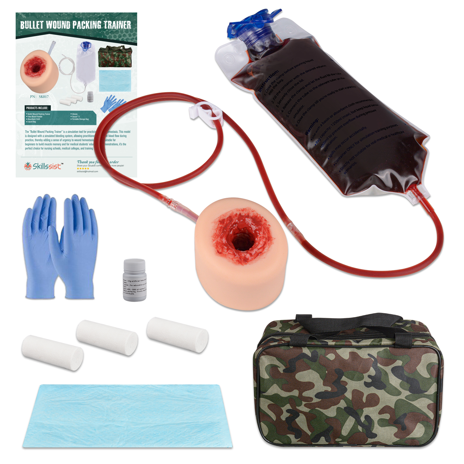 Wound Packing Trainer Kit