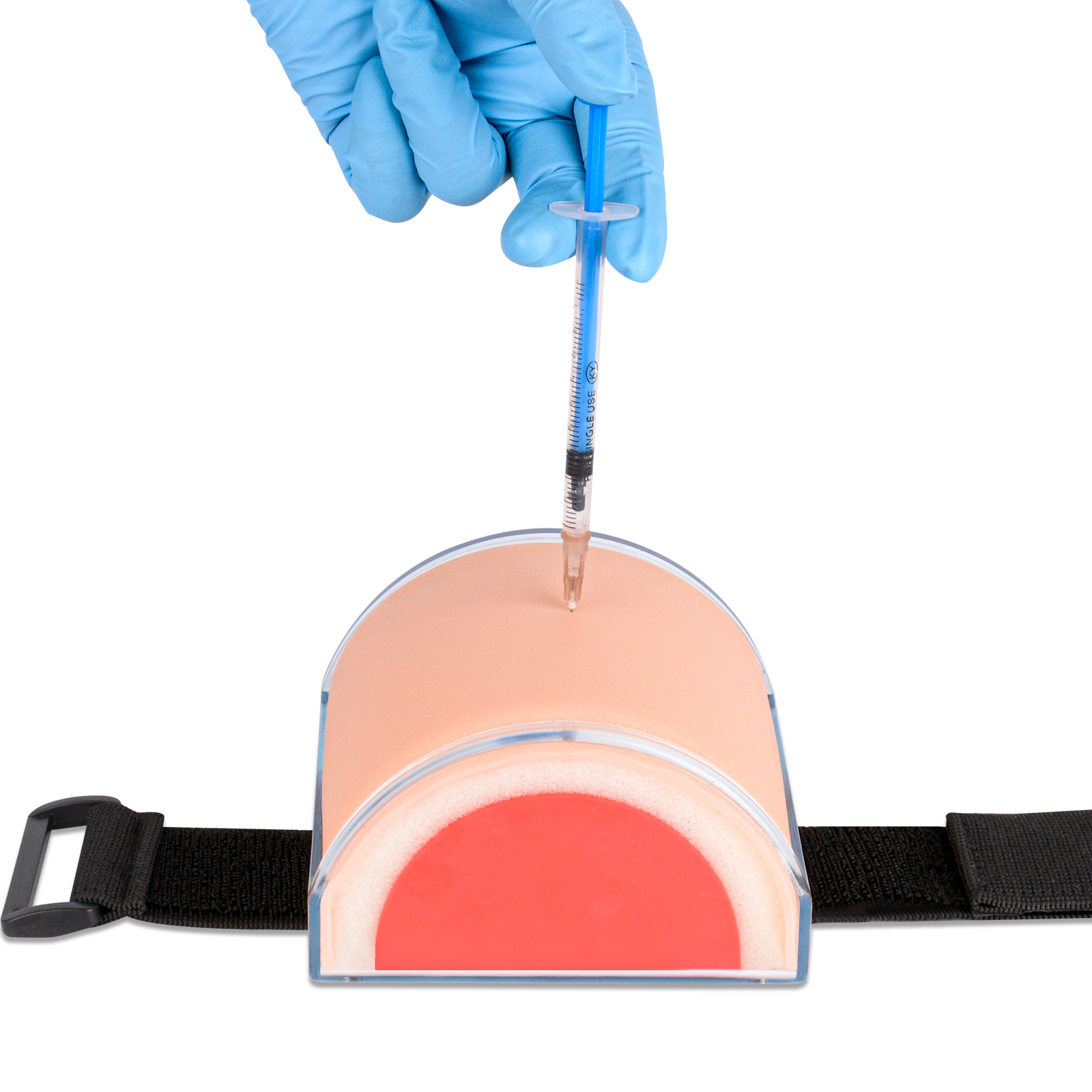 IM,SQ Injection Practice Pad Model with Skin, Subcutaneous Tissue and Muscle Layer