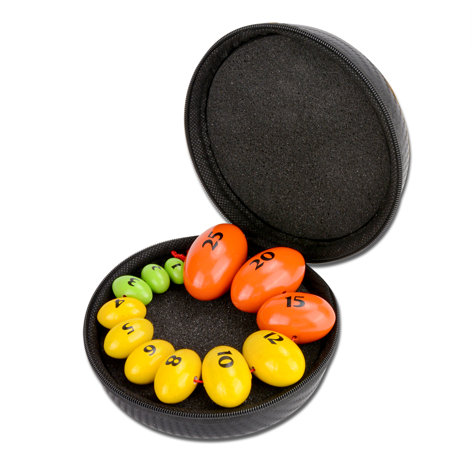 Wooden Prader Orchidometer Beads (Yellow&Green Version)