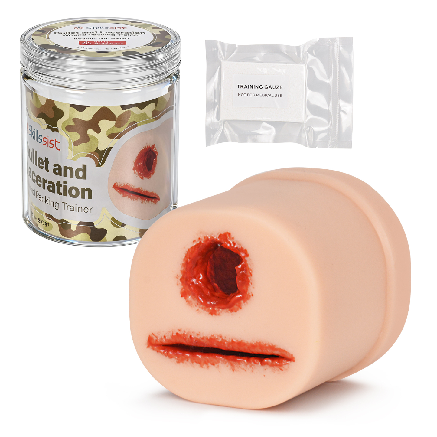 Bullet & Laceration 2-in-1 Wound Training Model