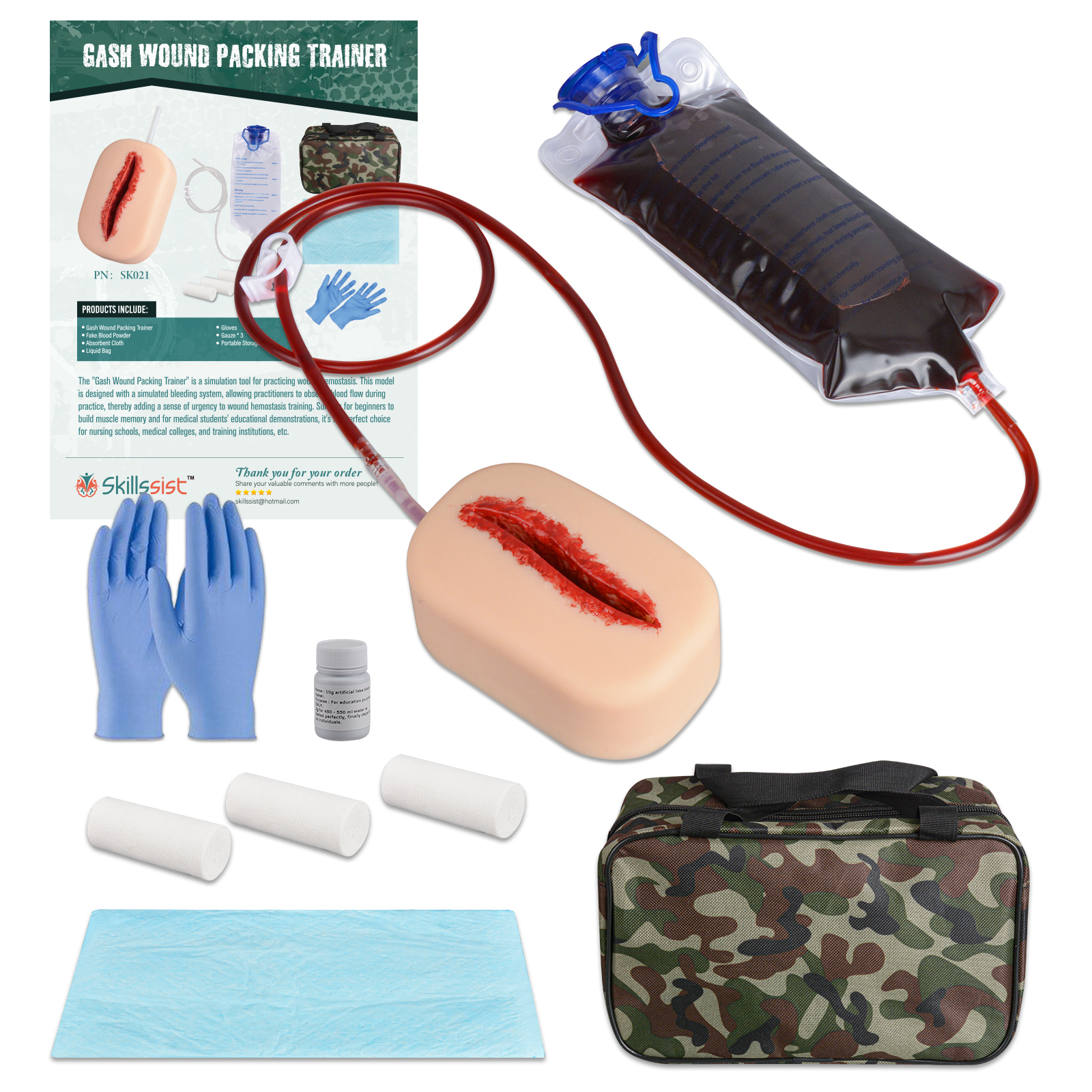Laceration Wound Packing Task Training Kit