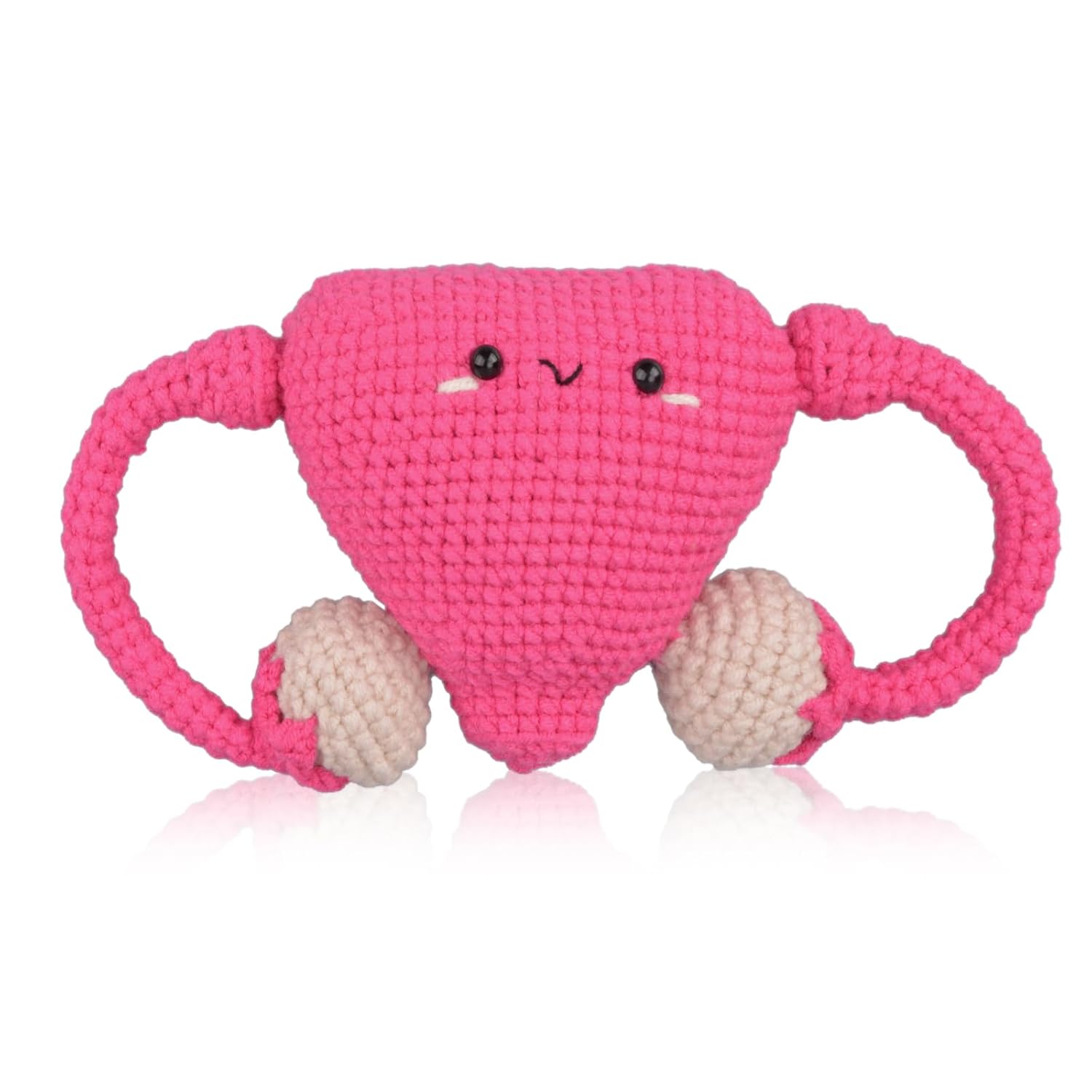 Skillssist Small Crochet Anatomical Uterus Organ Plush Toy