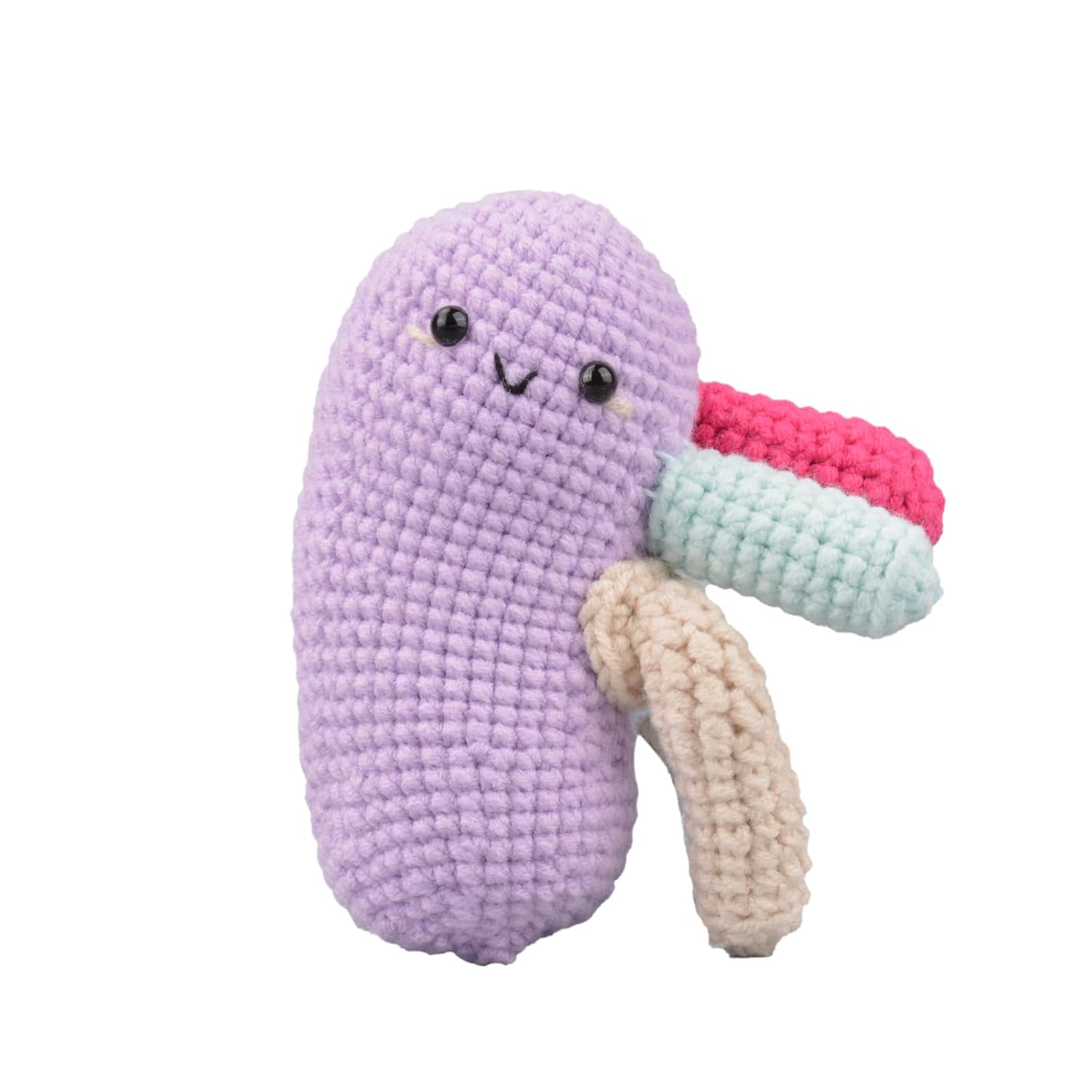 Crochet Anatomical Kidney Organ Plush