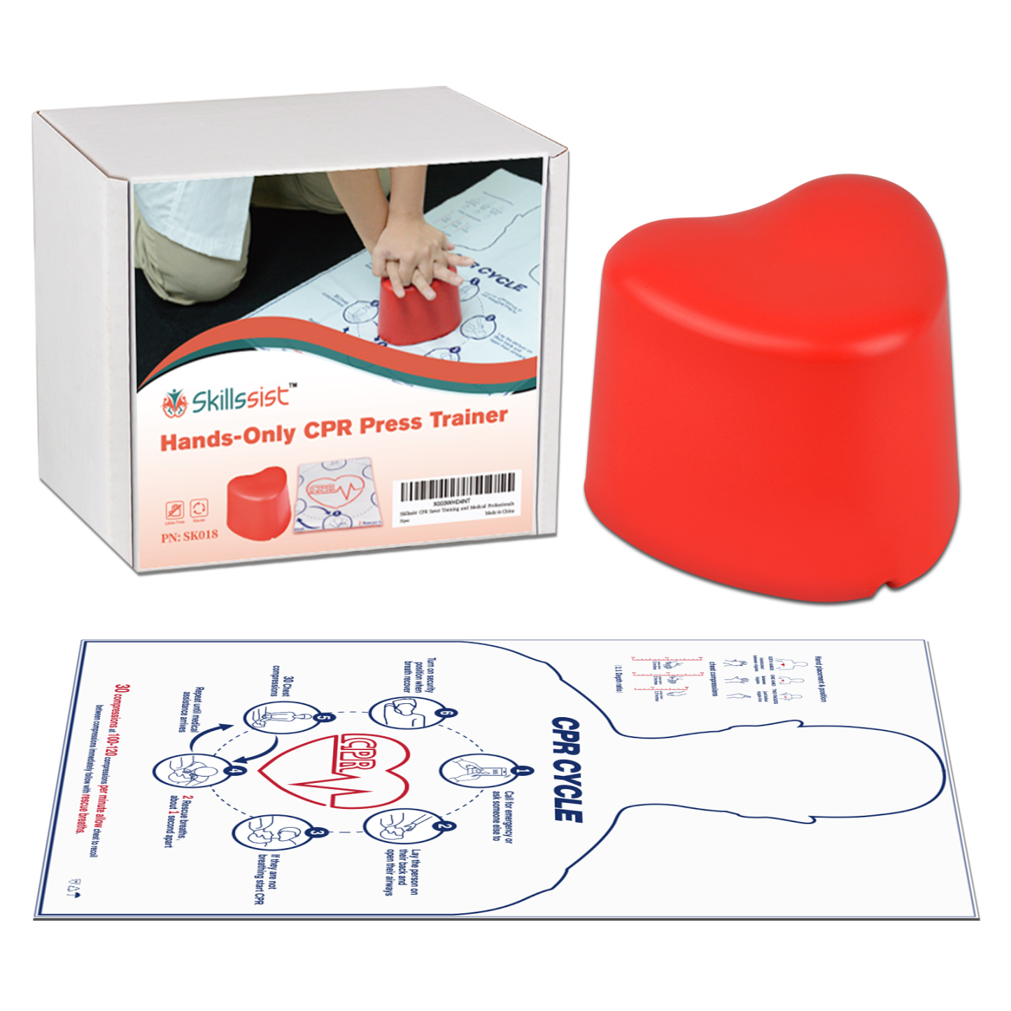CPR Saver Training Kit, Hands Only CPR Trainer