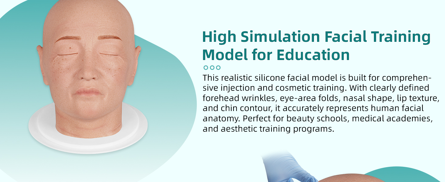 High Simulation Facial Training Model for Aesthetic Education