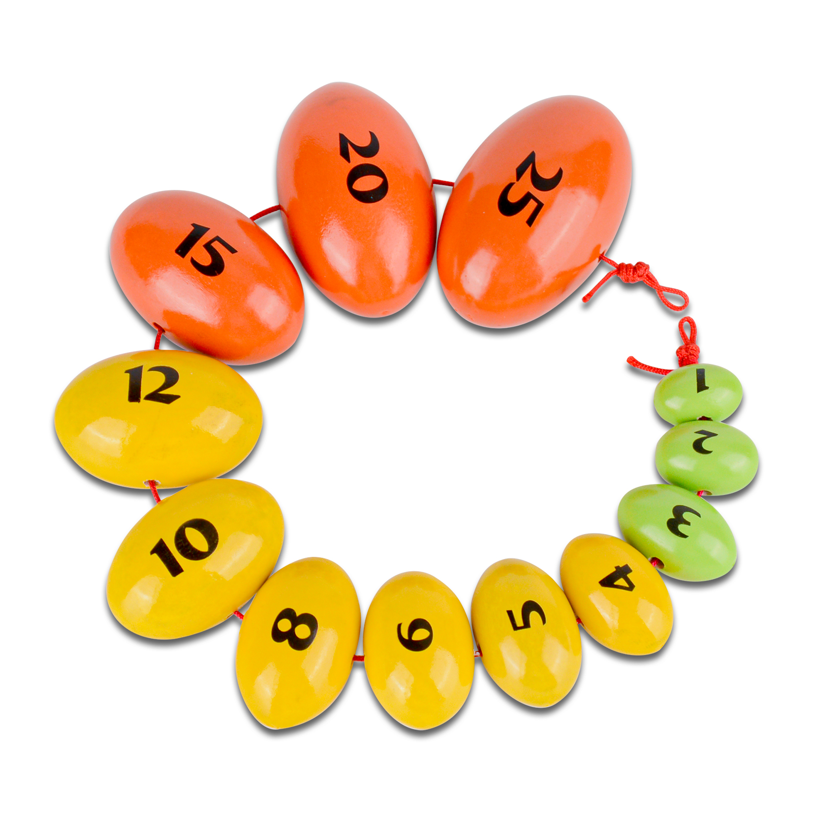 Wooden Prader Orchidometer Beads (Yellow&Green Version)