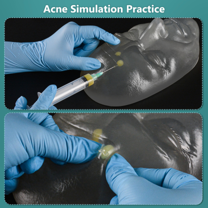 Transparent Injection Practice Face Model