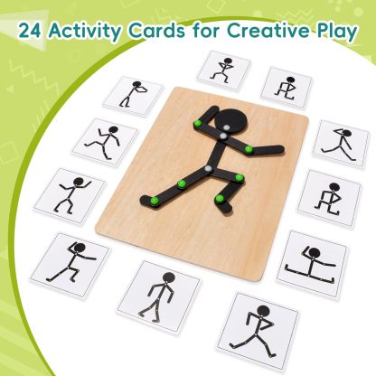 Moving Stickman Montessori STEM Toy