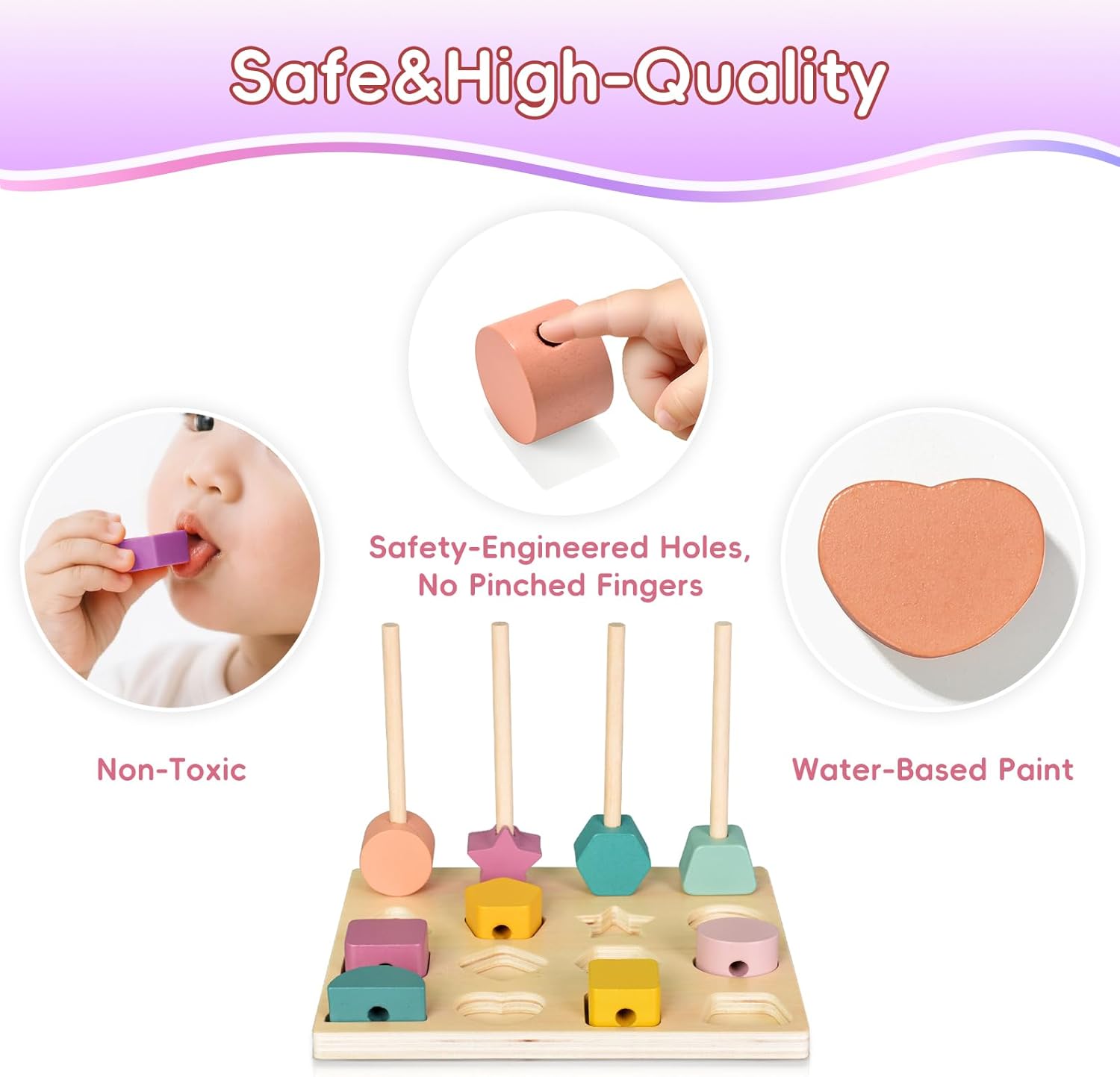 Montessori Beads Sequencing Wooden Toy