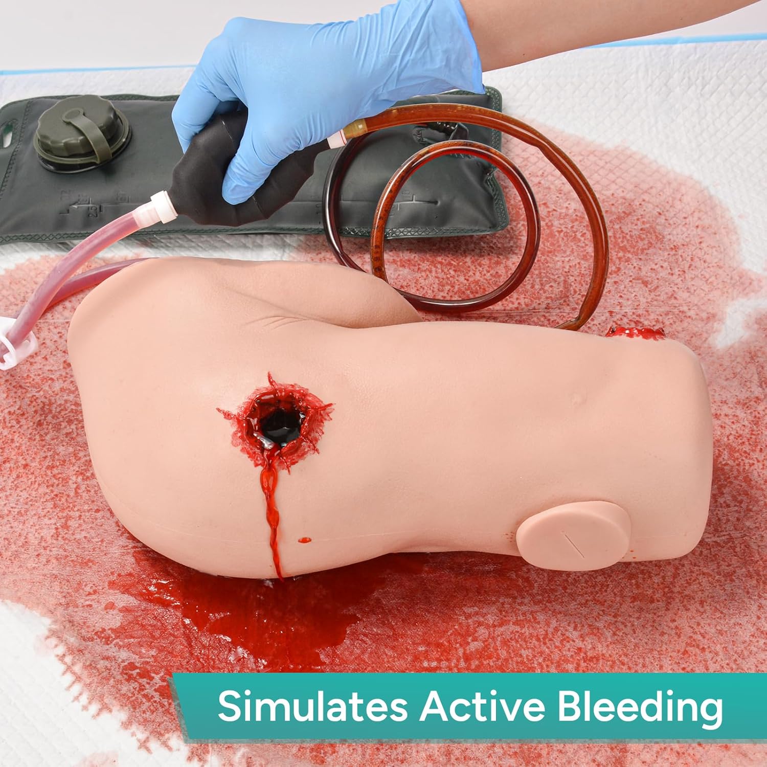 Active Bleeding Simulation Using Manual Pump System