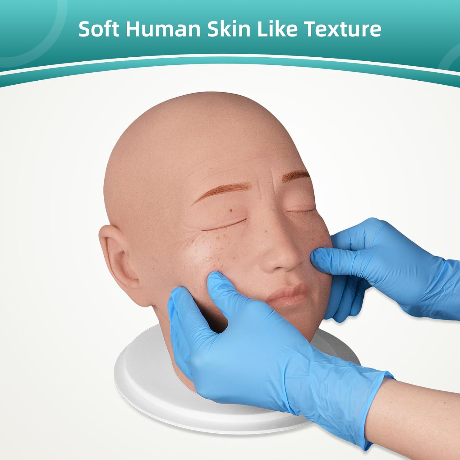 Silicone Injection Mannequin Head With Realistic Feel