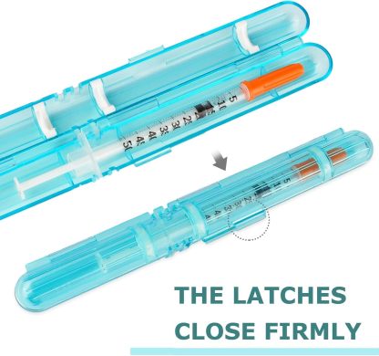Insulin Prefilled Syringe Case With Secure Latch Closure