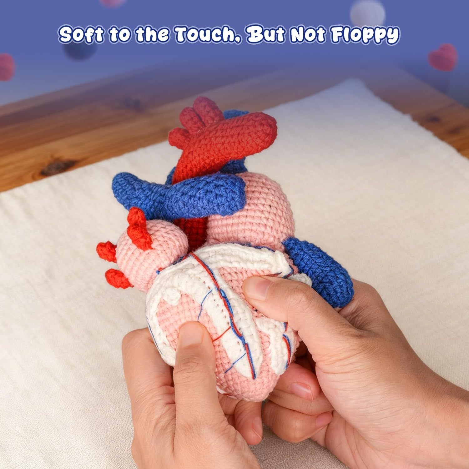 Anatomical Heart Crochet Pattern Inspired Plush Design