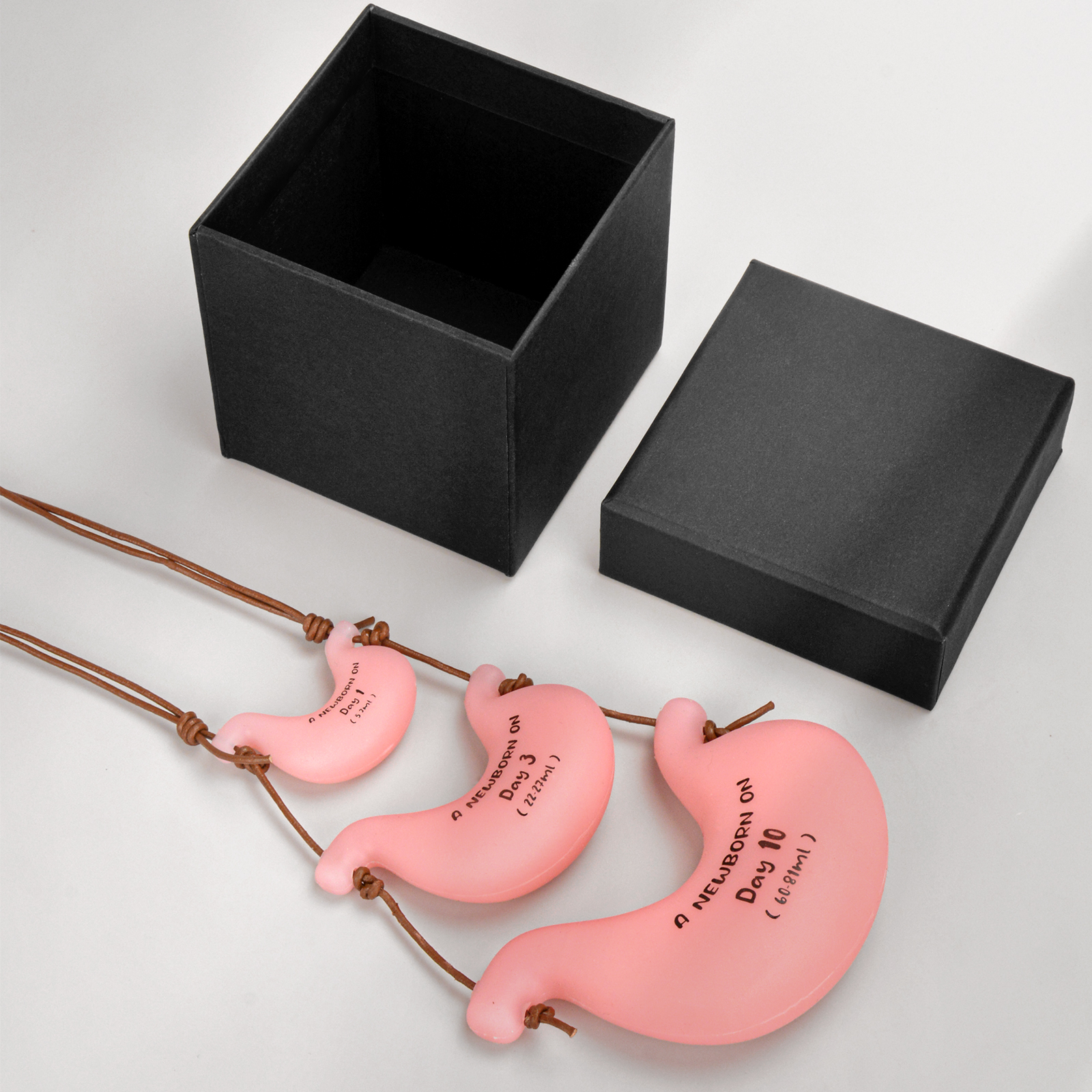 Breastfeeding Baby Belly Beads Stomach Shape Necklace, Visual Teaching Tool for Lactation Consultants