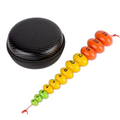 Wooden Prader Orchidometer Beads (Yellow&Green Version)