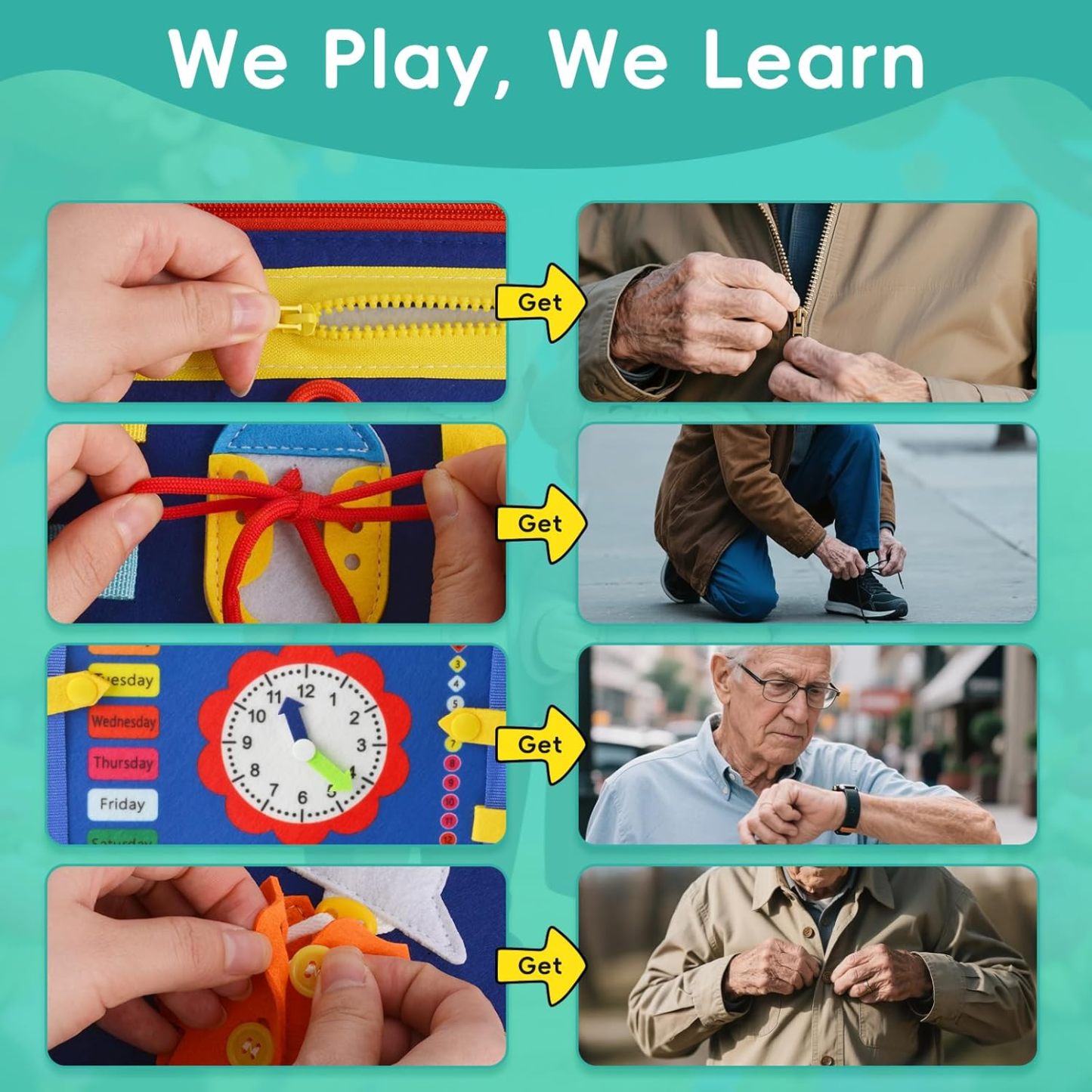 Busy Board Montessori Sensory Toys