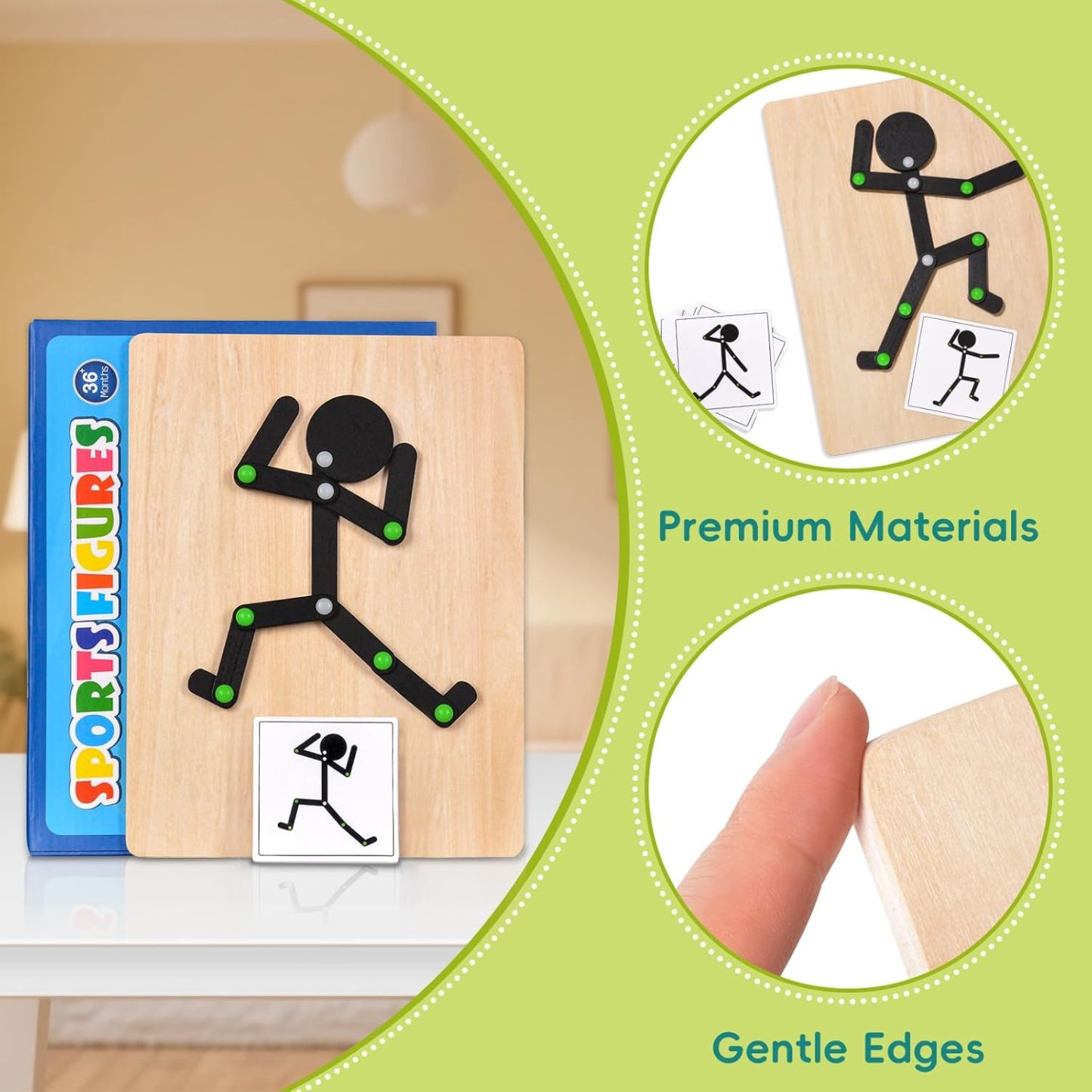 Moving Stickman Montessori STEM Toy