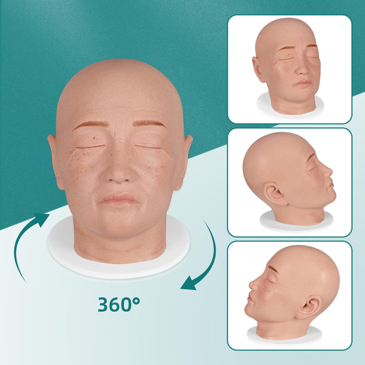 Full Head Injection Training Model With 360 Rotation