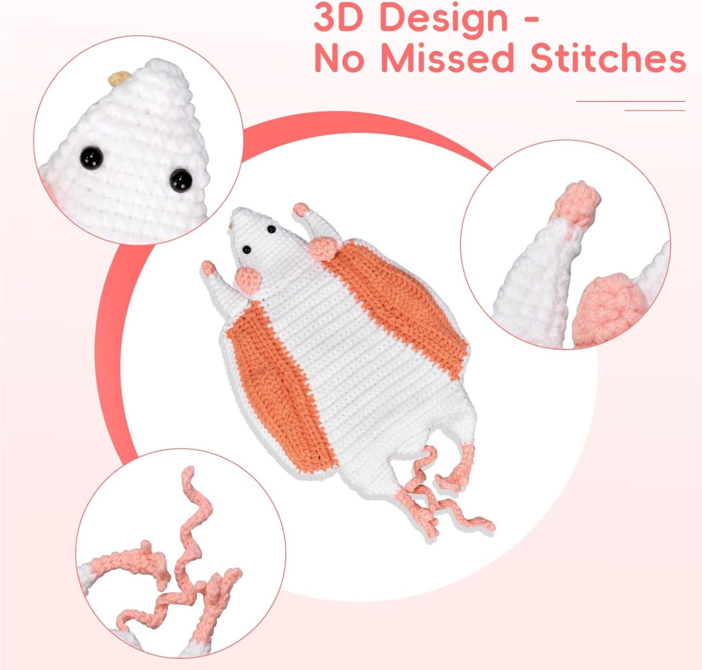 Handcrafted 3D Rat Model Showing Detailed Anatomy And Perfect Stitching