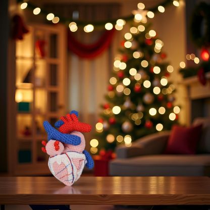 Anatomical Heart Plush Displayed As Home Decor
