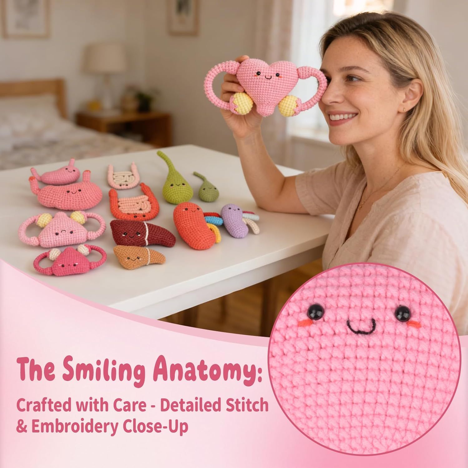 Crochet Uterus Model For Women Health Education