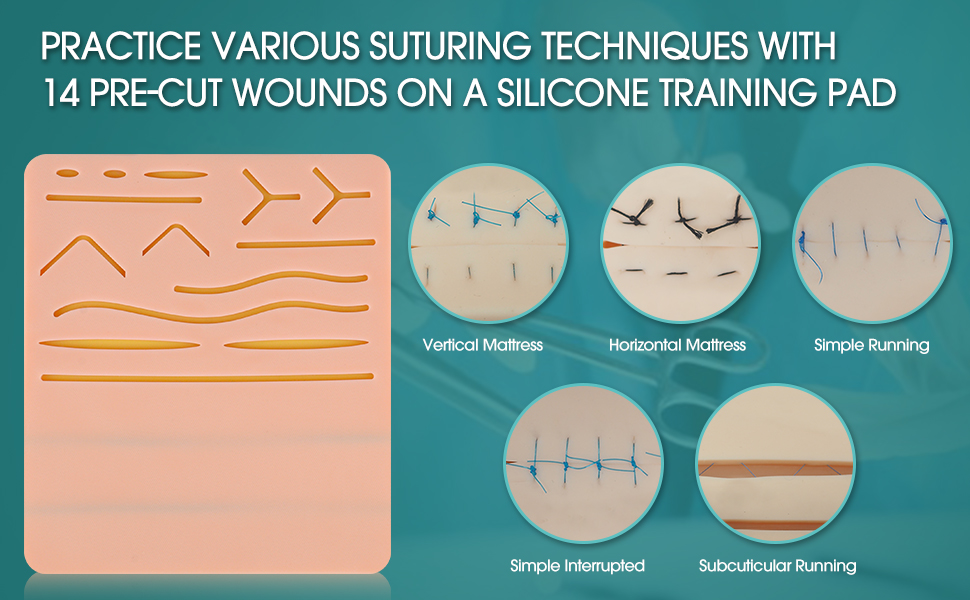 Training Pad For Advanced Suturing Techniques And Skills