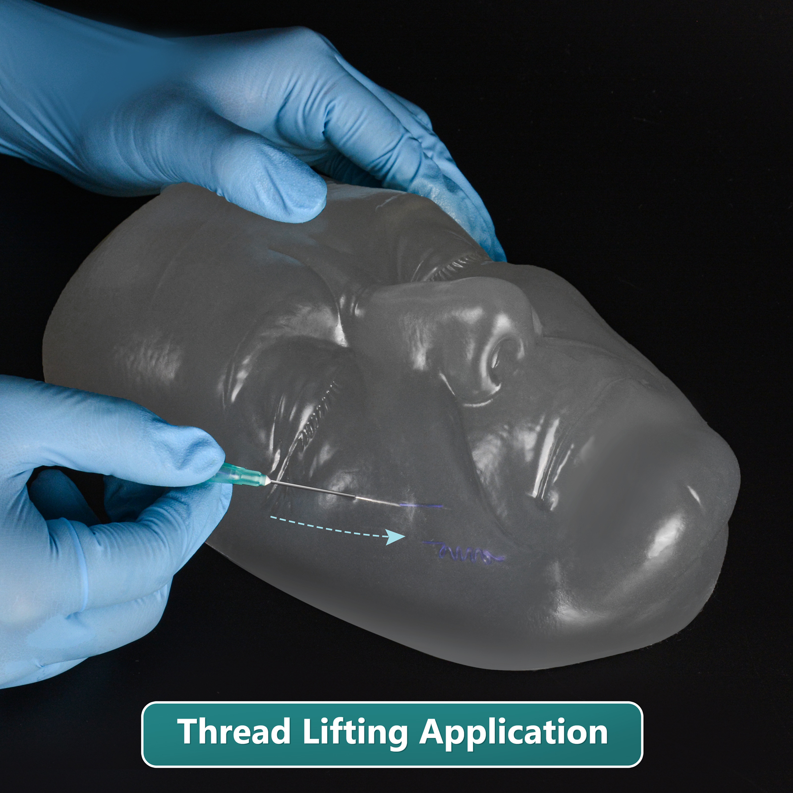 Transparent Injection Practice Face Model