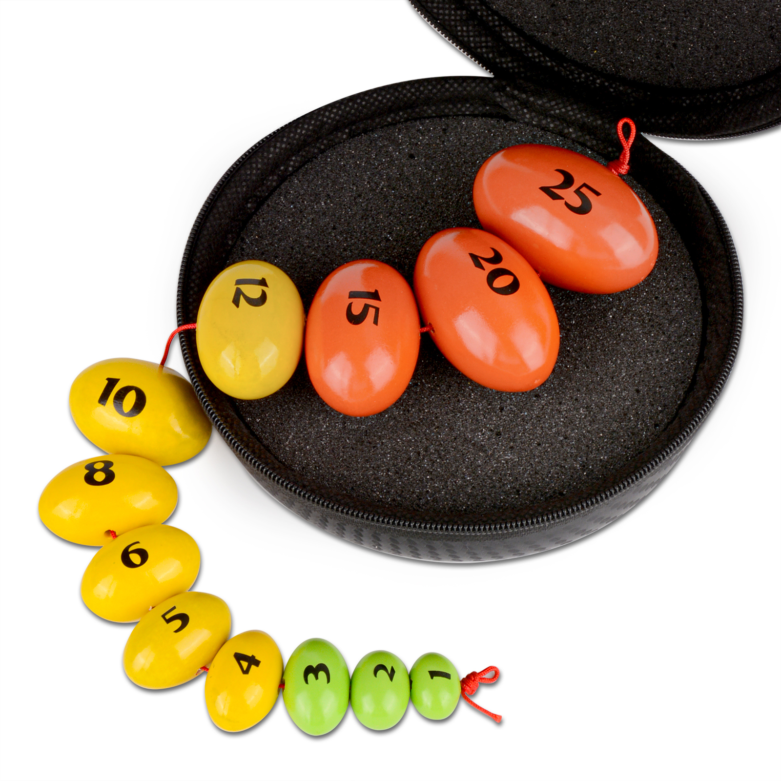 Wooden Prader Orchidometer Beads
