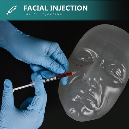 Transparent Injection Practice Face Model