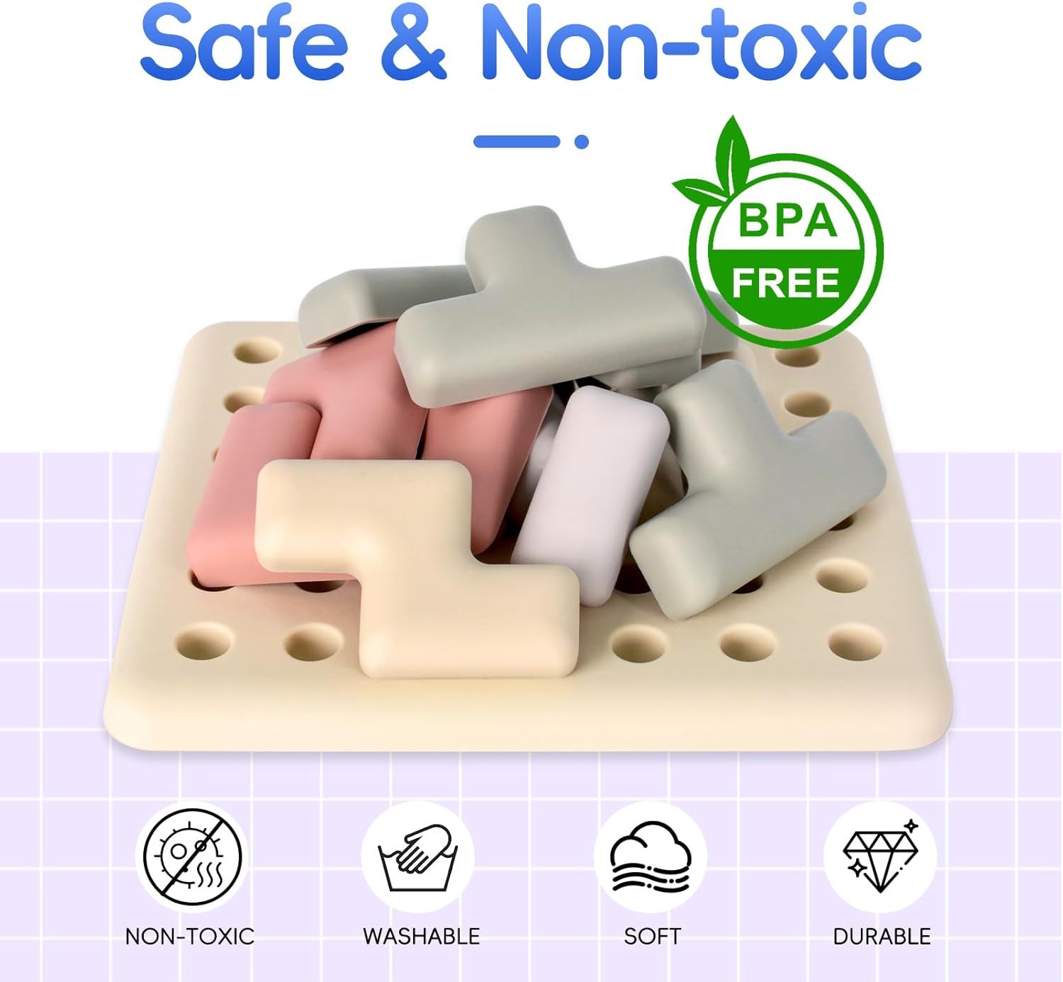 Silicone Tetris Puzzle for Seniors & Dementia