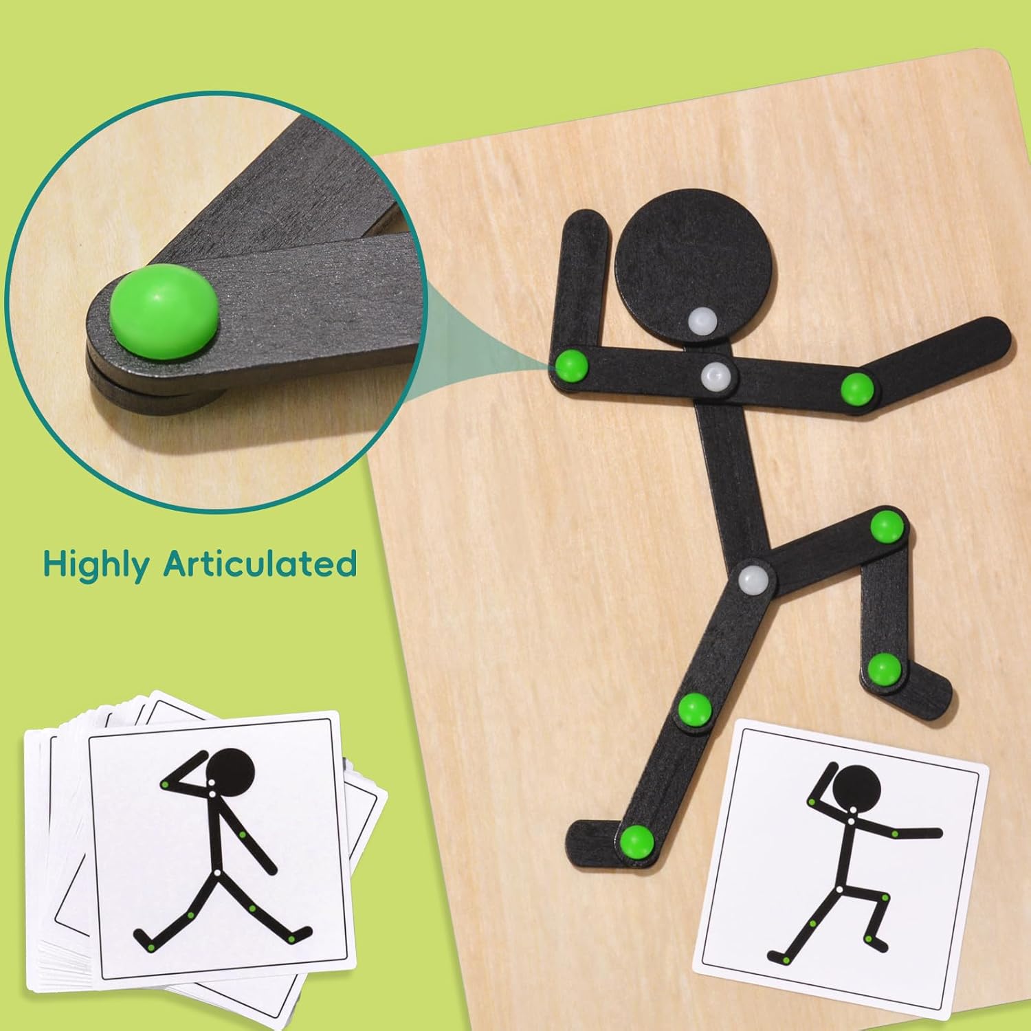 Moving Stickman Montessori STEM Toy