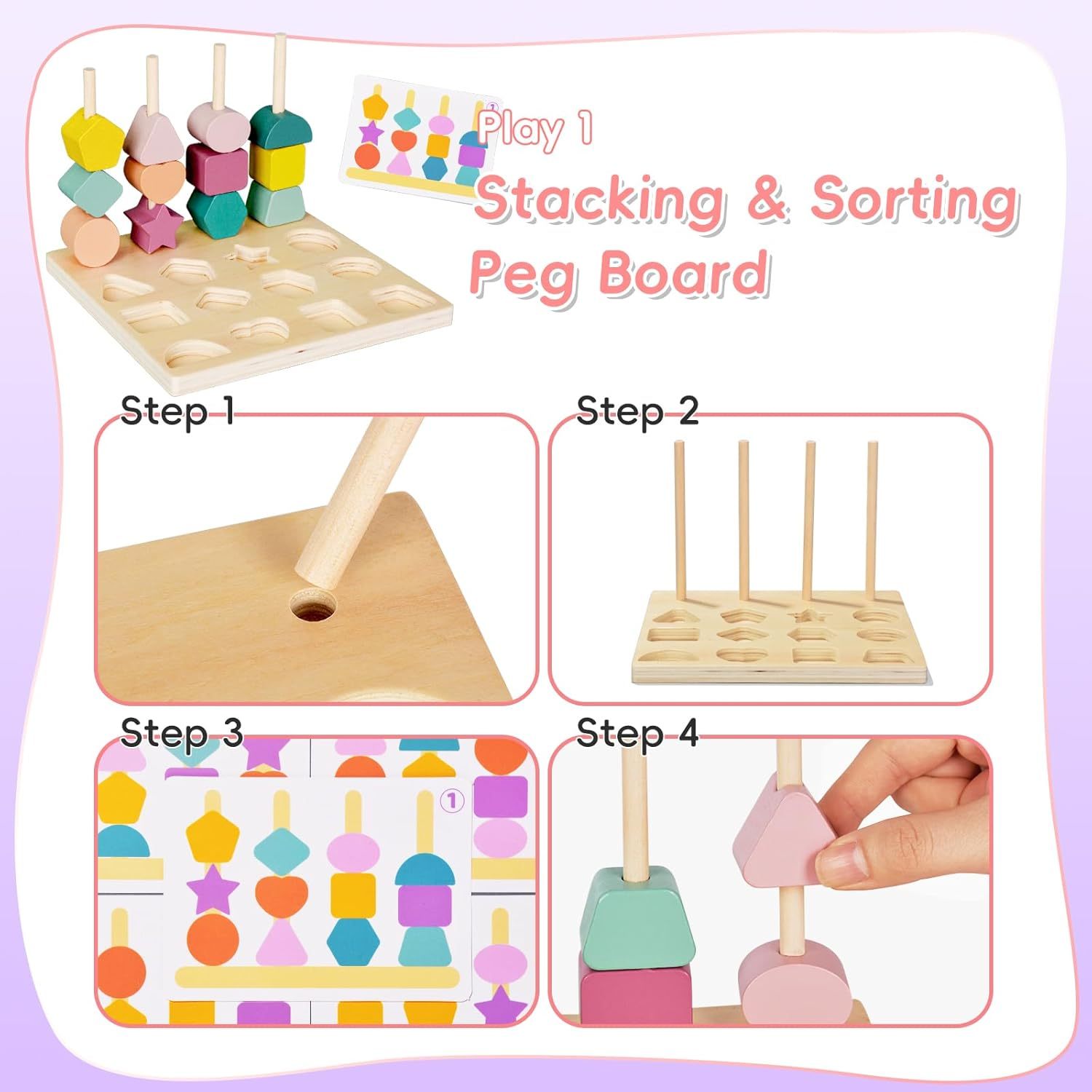 Montessori Beads Sequencing Wooden Toy