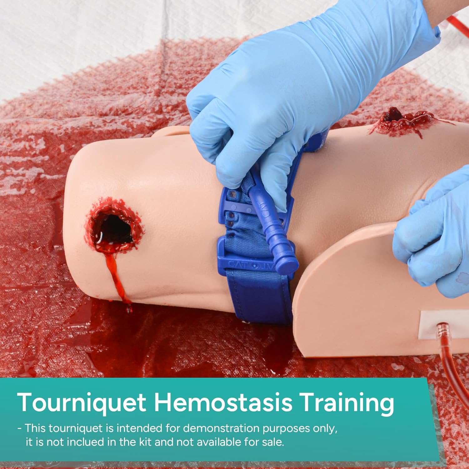 Realistic Gunshout Wound Shoulder for Tourniquet Hemostasis Training