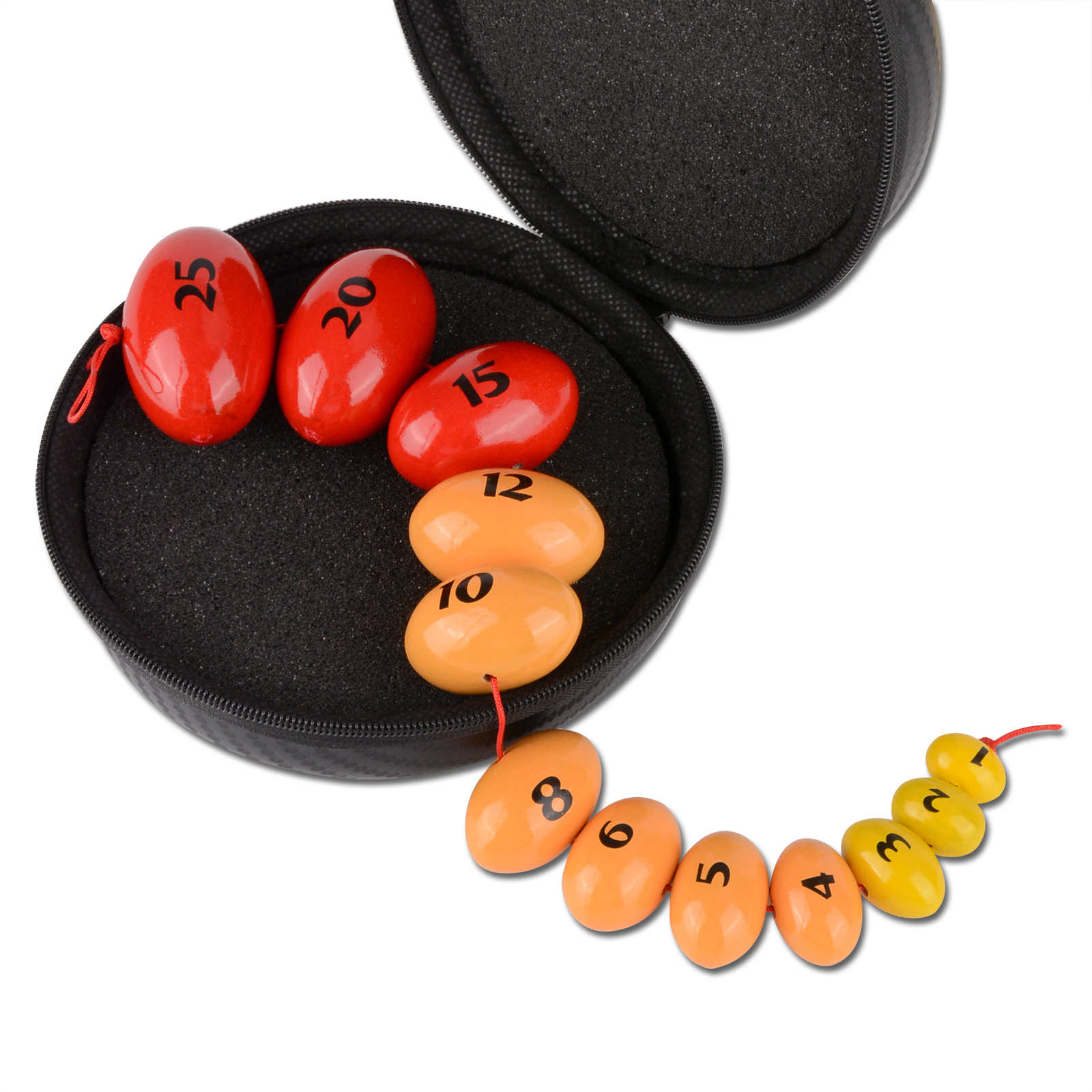 Wooden Prader Orchidometer, Prader Balls