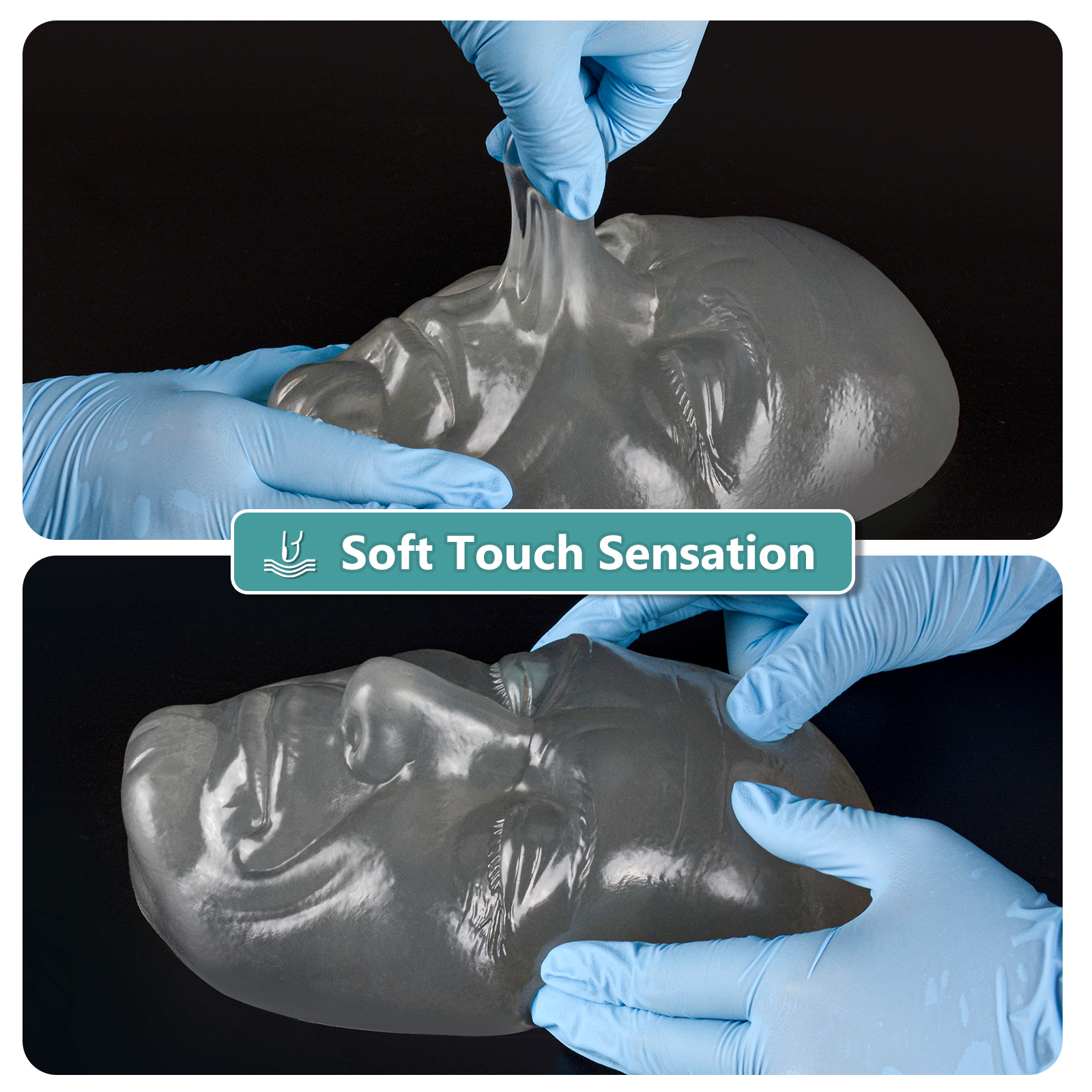 Transparent Injection Practice Face Model