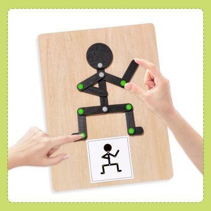 Moving Stickman Montessori STEM Toy