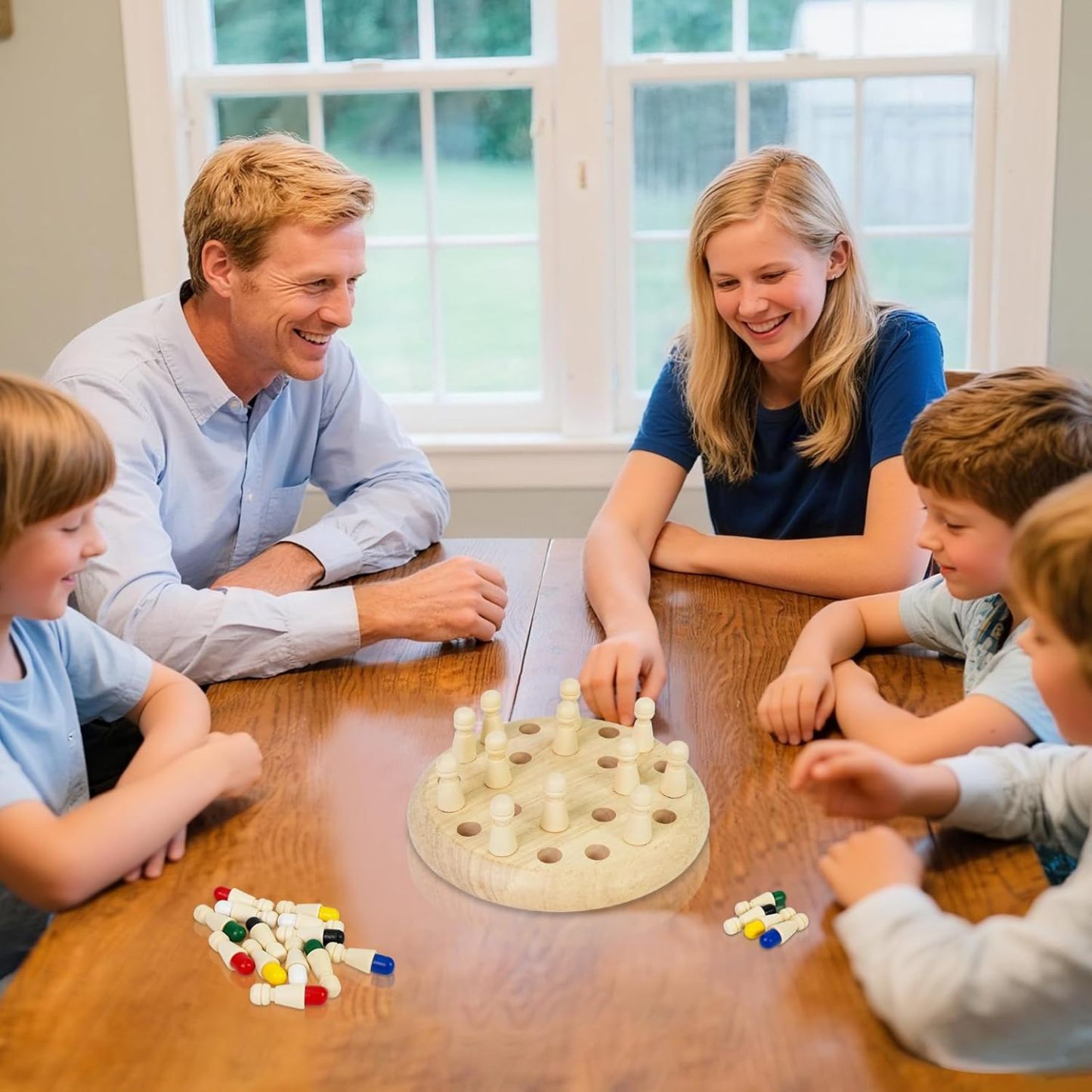 Wooden Color Memory Chess