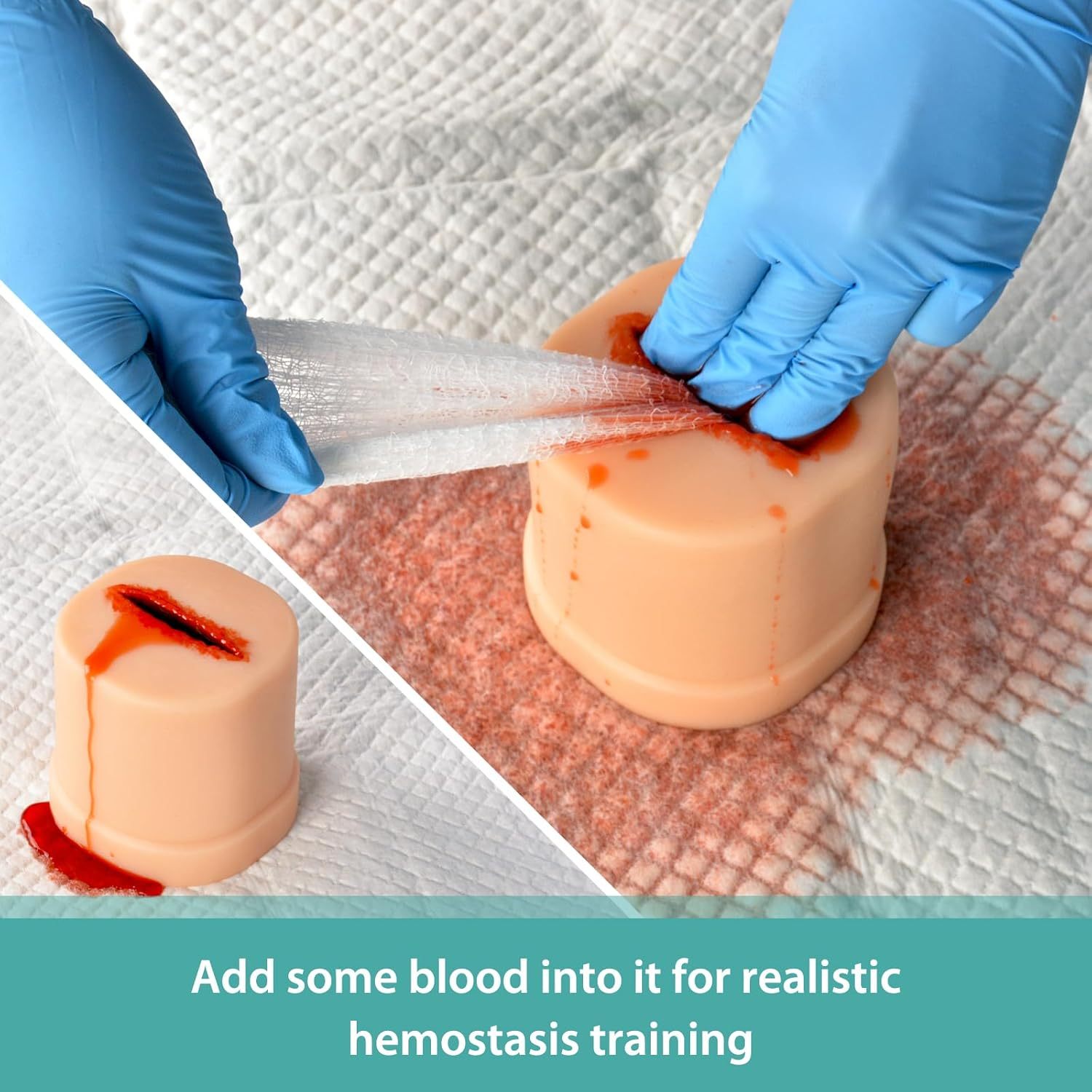 Simulated Bleeding With Artificial Blood Practice