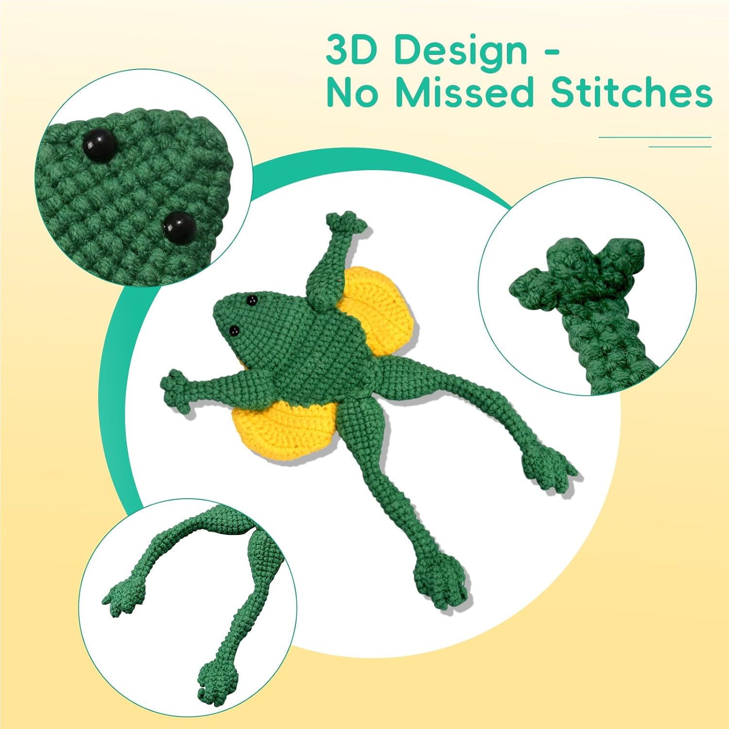 Crocheted Anatomy Frog for Kid Anatomy Education